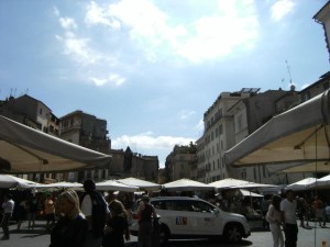 Farmer's market in Rome.