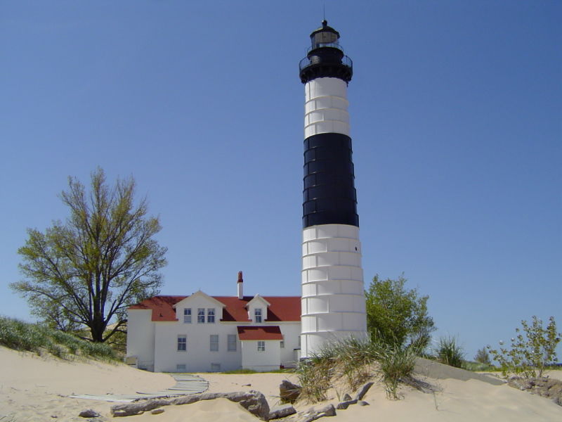 Big Sable Point Lighthouse, Ludington State Park, Michigan.