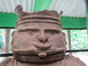 A statue inside the Taironaka museum.