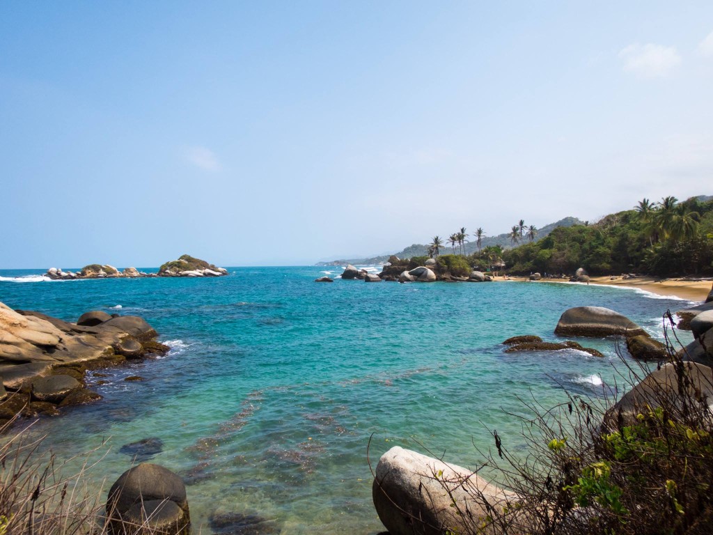 A beach in Tayrona National Park.