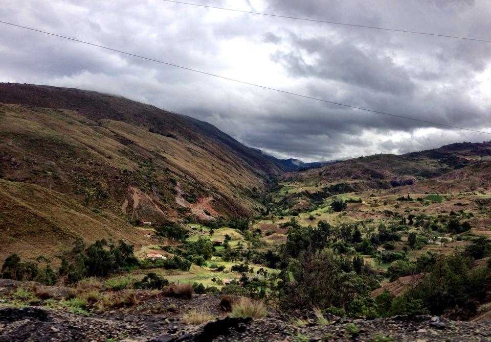 The drive back to Bogota from Villa de Levya.