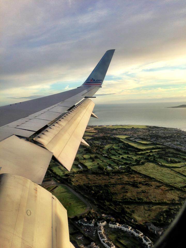 Landing in Dublin, Ireland