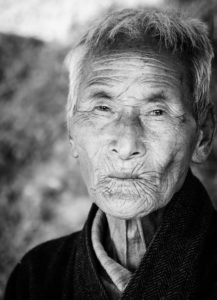 Portrait of a man in Punakha Bhutan