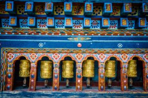 Prayer wheels Bhutan