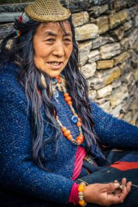 Woman from the Layap tribe in northern Bhutan