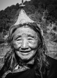 Woman from the Layap tribe in northern Bhutan