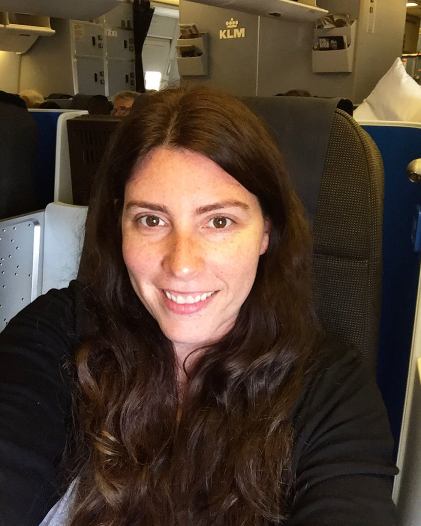 Feeling refreshed after a KLM business class flight