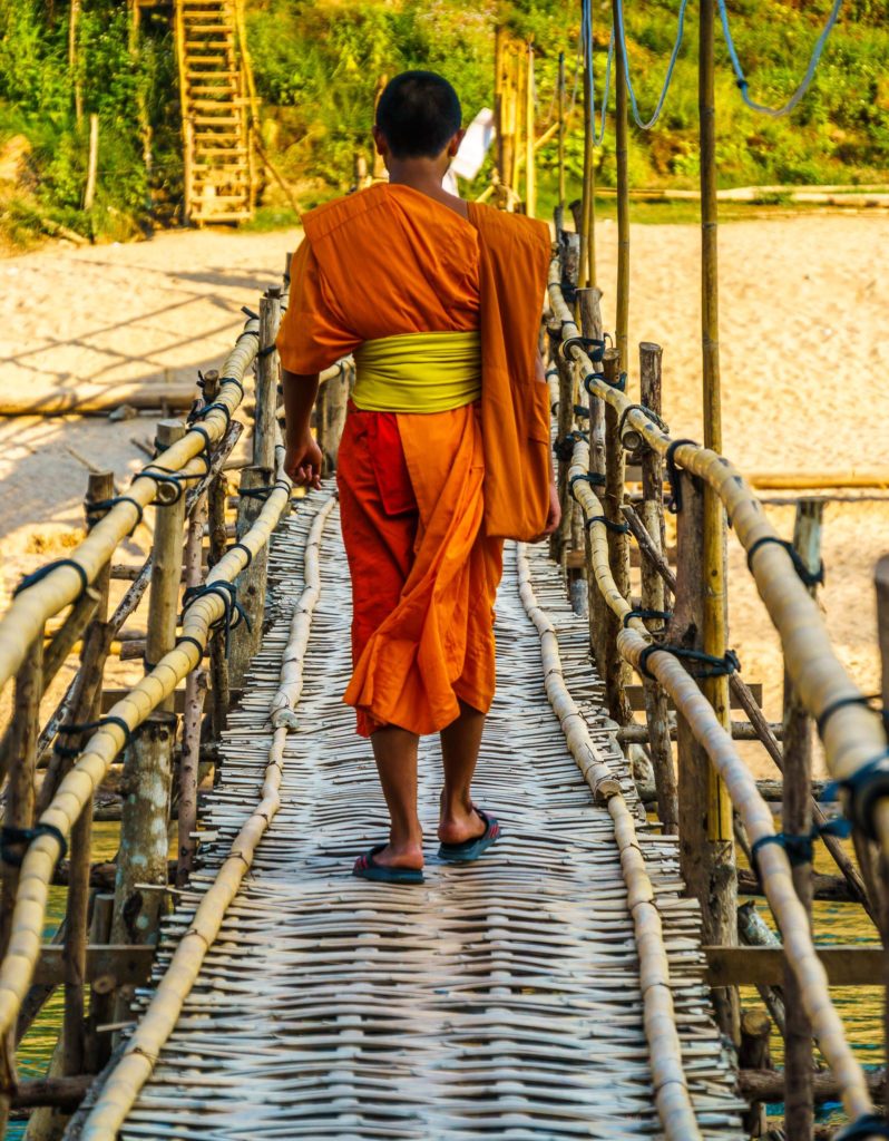 Monk in Luang Prabang, Laos