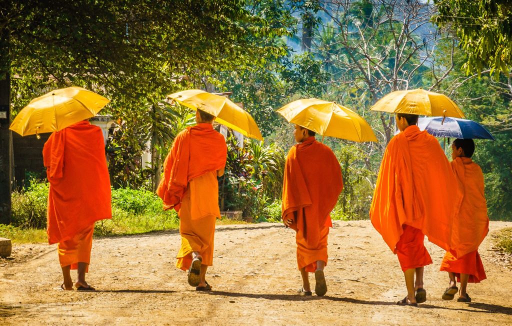 Monks in Luang Prabang, Laos