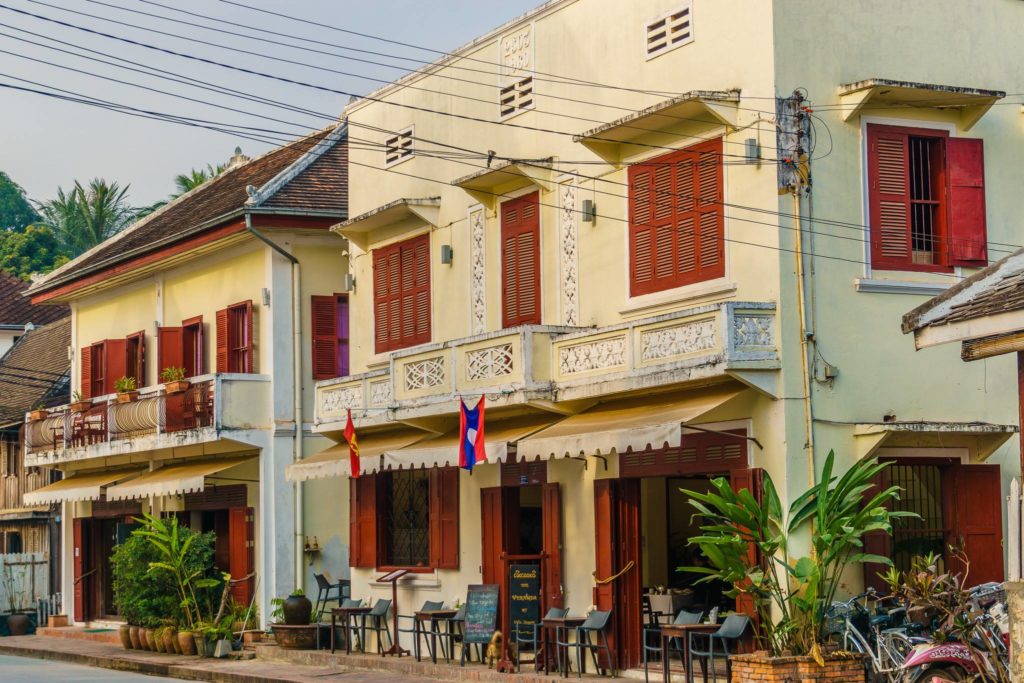 Luang Pragang, Laos cafes