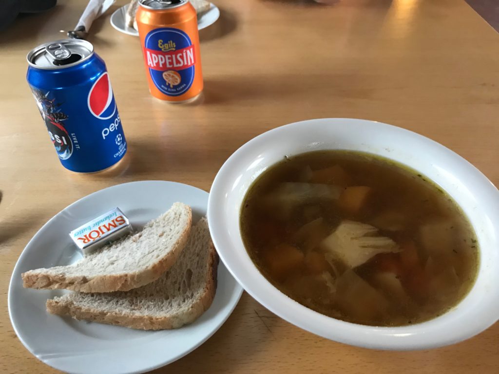 Lamb soup at Kerlingarfjöll Mountain Resort