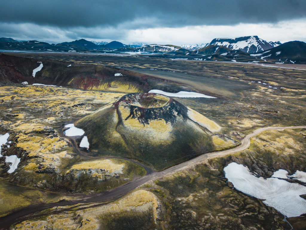 Inactive volcano near Landmannalaugar, Iceland