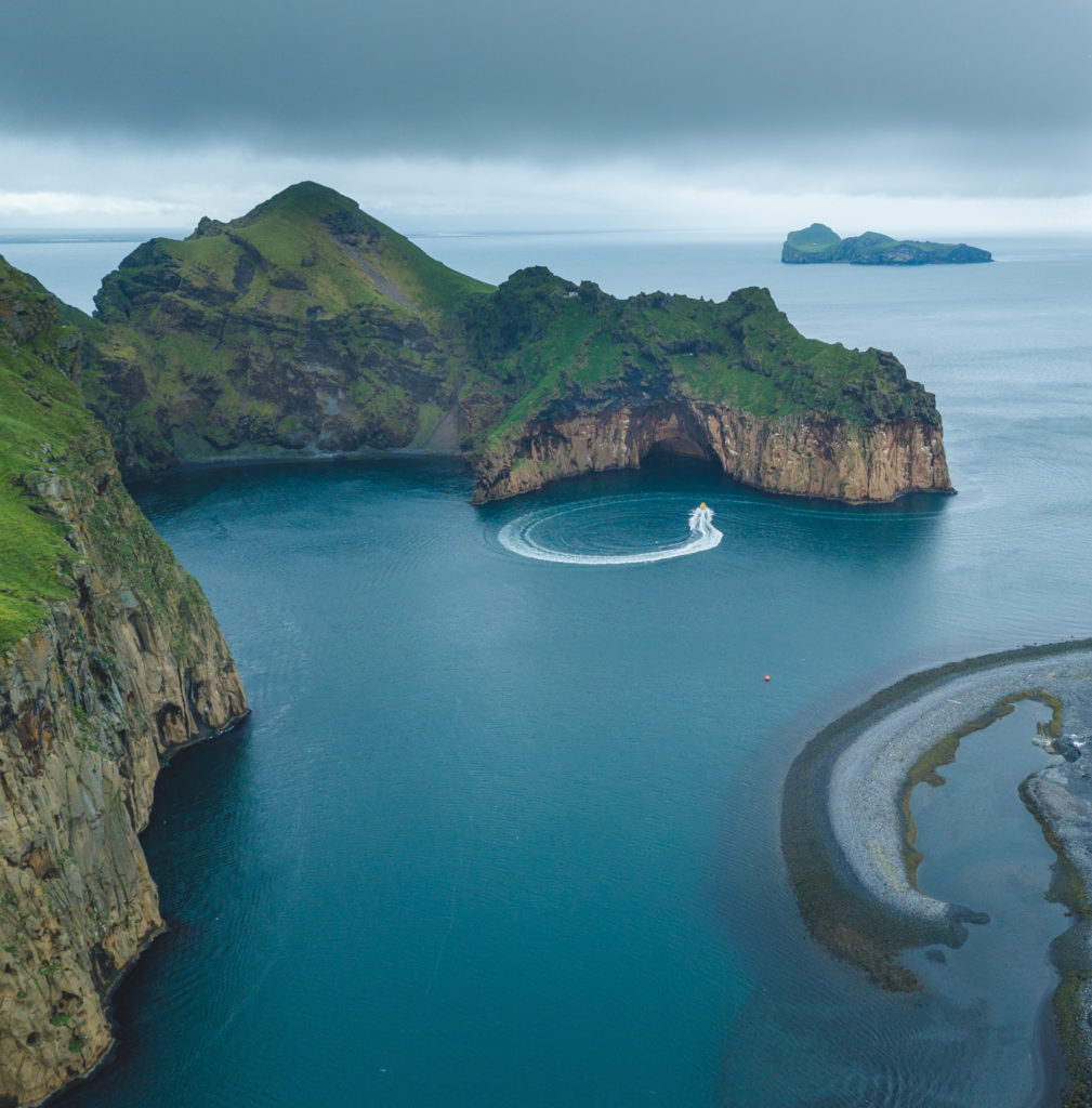 Heimaey island from above