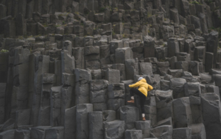 Reynisfjara black sand beach, Iceland Reynisfjara black sand beach, Iceland