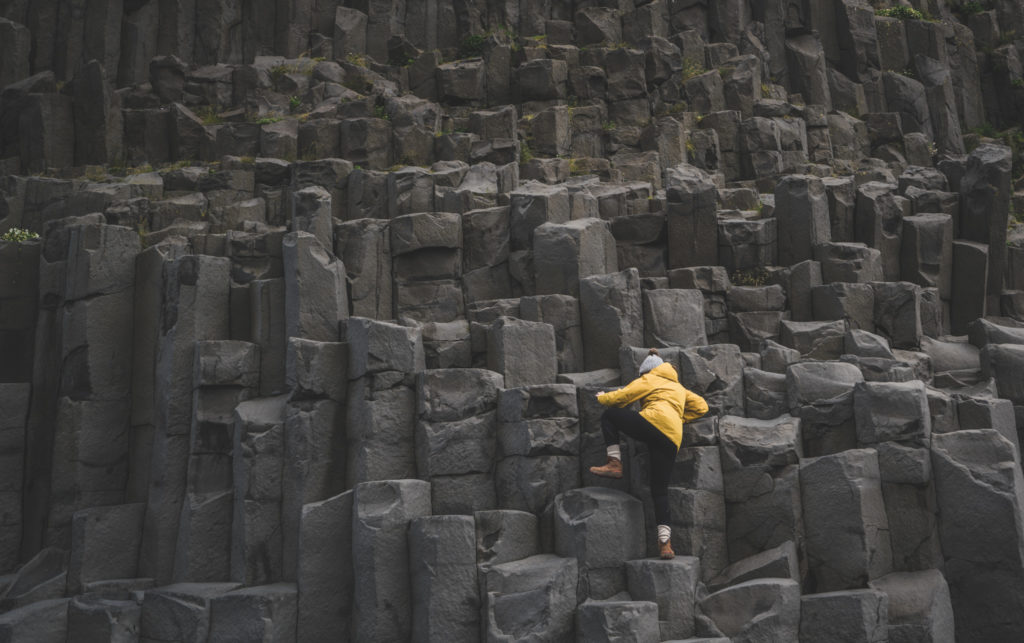 Reynisfjara basat columns, Iceland